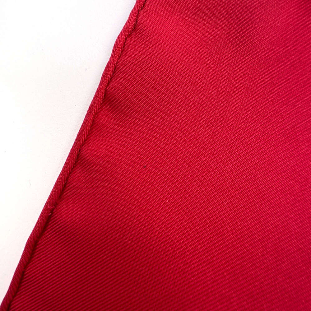 HERMES Authentic Red Silk Love Scarf - Picture 3 of 5